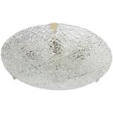 Large ice glass ceiling light by Kalmar, Austria, 1960s.
