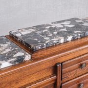 Art Deco French Marble Credenza or Sideboard