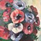 Tableau bouquet d’anémones