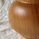 Vintage turned wood lamp base, 1970