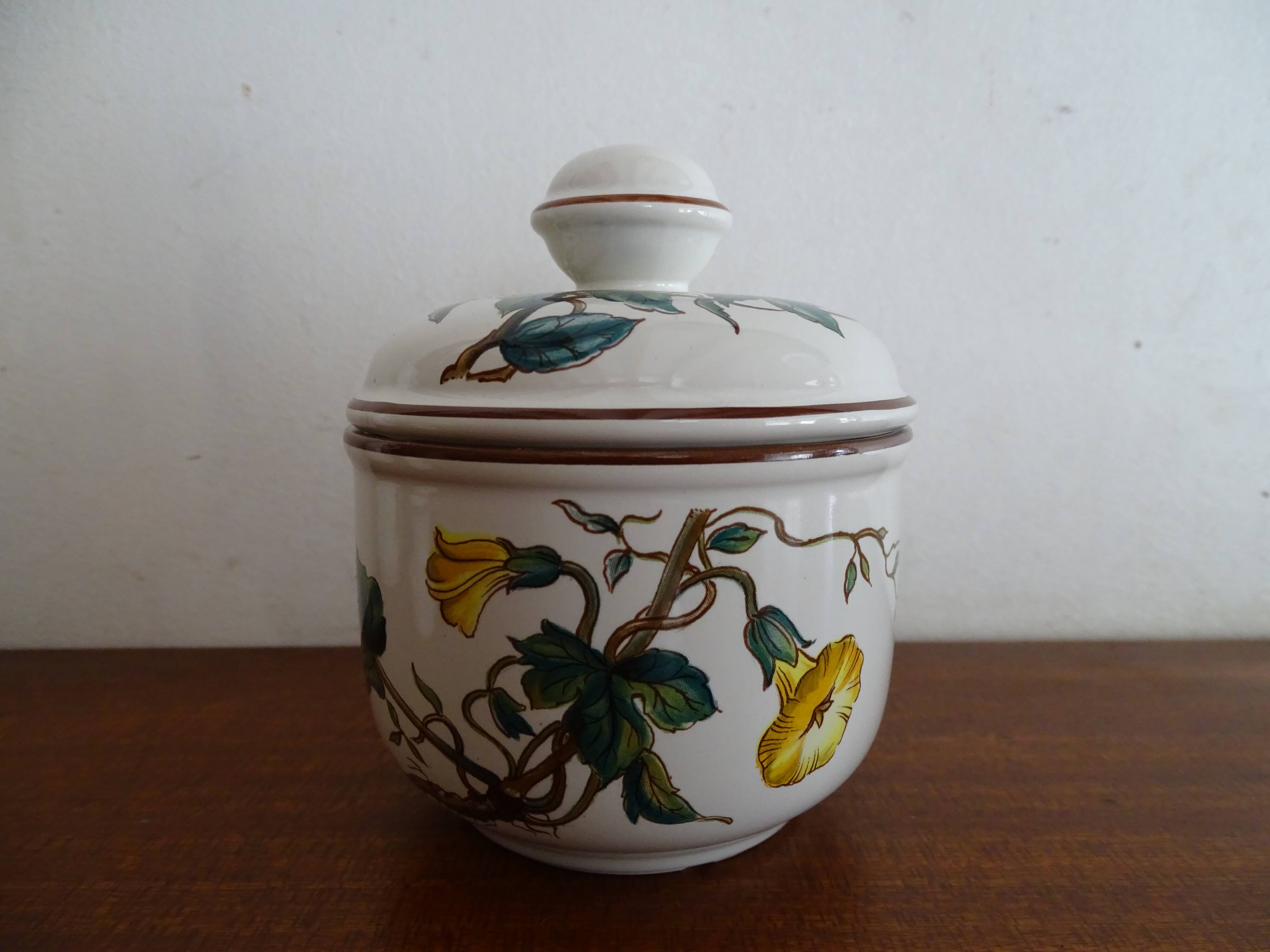 Villeroy & Boch set Huilier - vinaigrier - mustard maker signed Botanica