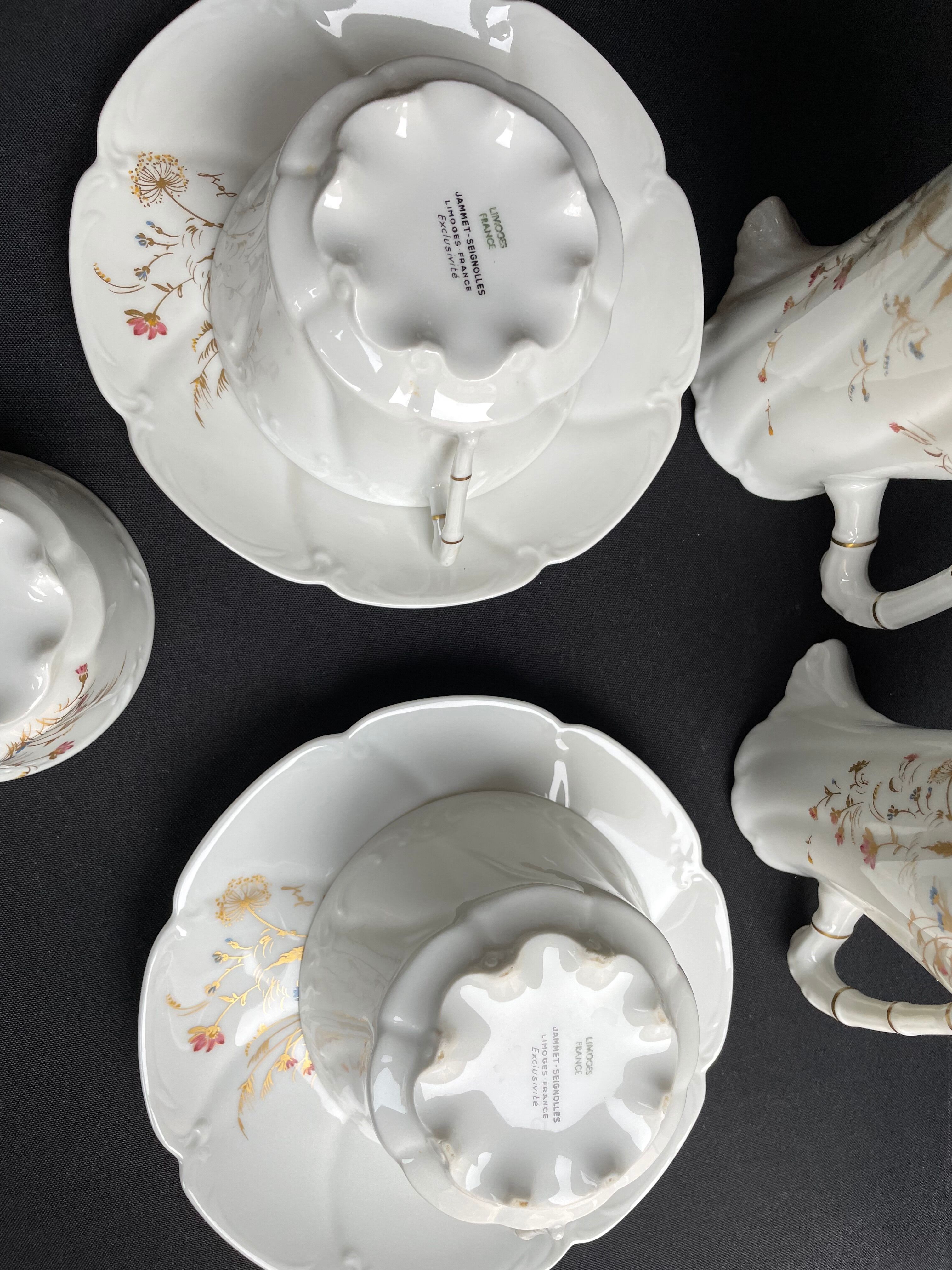 Exclusivity Jammet-Seignolles signed Josl - Limoges - Lunch service for 2 people