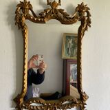 Miroir bois sculpté style régence