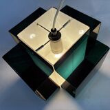 Vintage Pendant • Two-Coloured Acrylic • 1970