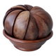Coupe et coupelles en bois