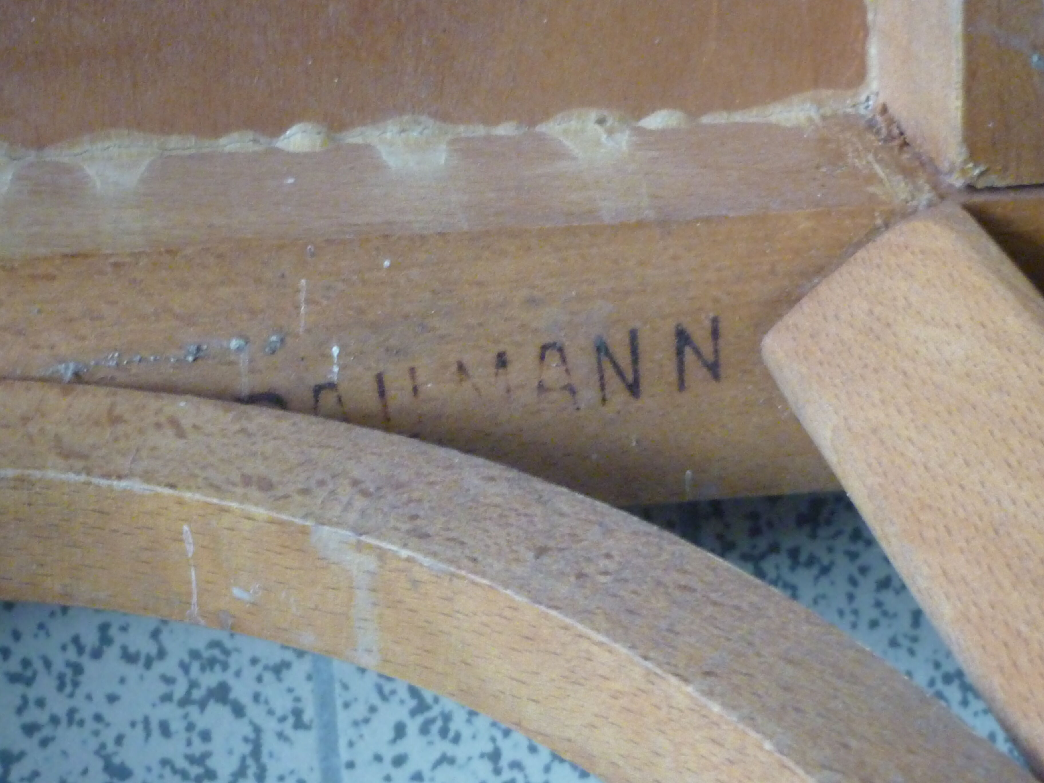 Child schoolboy chair in baumann wood