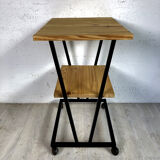 70's wheeled side table