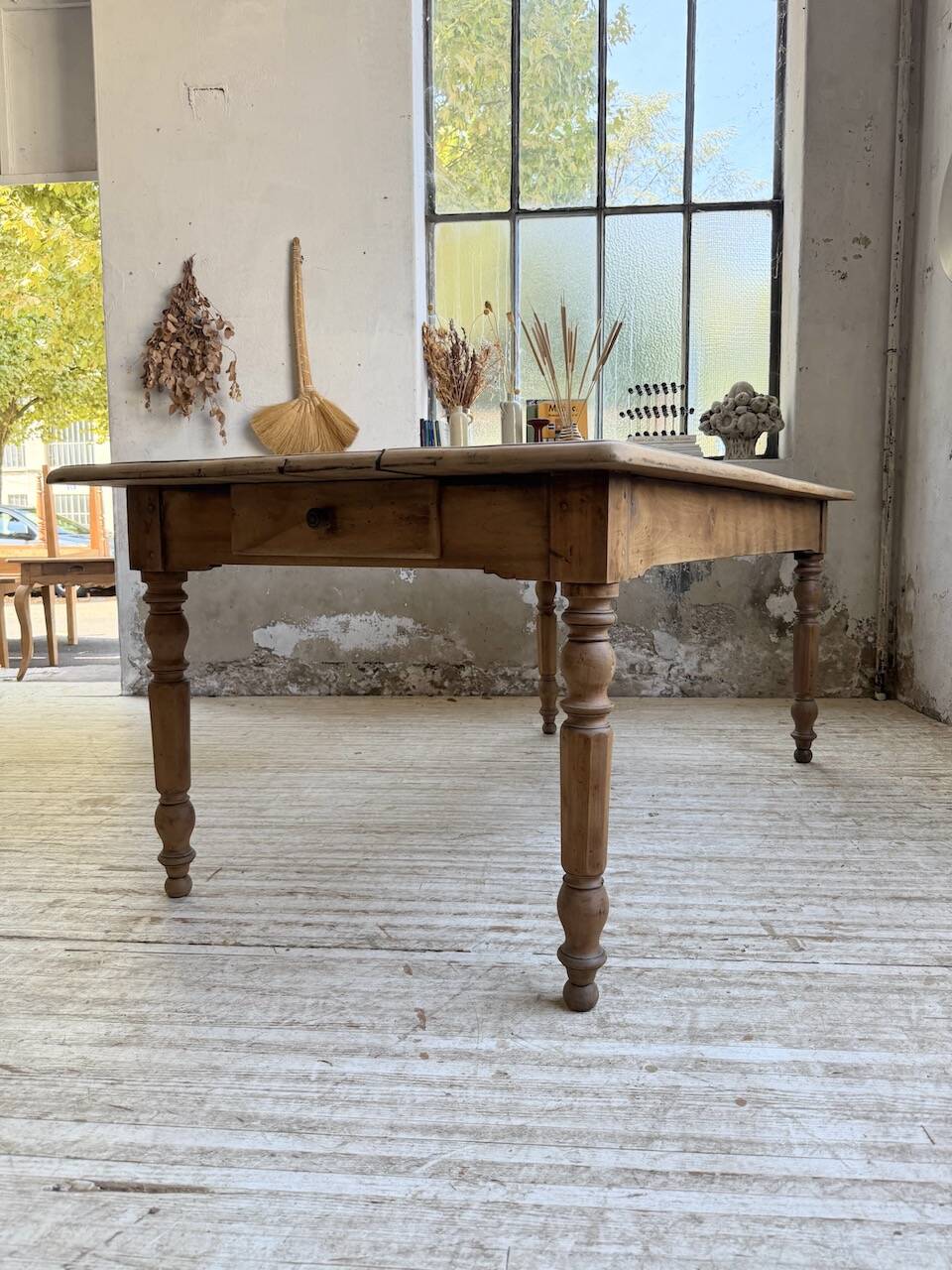 Walnut bistro farmhouse table 180cm