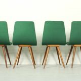 Set of 4 Teak Dining Chairs by van Os, 1950s