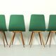 Set of 4 Teak Dining Chairs by van Os, 1950s