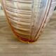 Vase Art Déco en verre rose