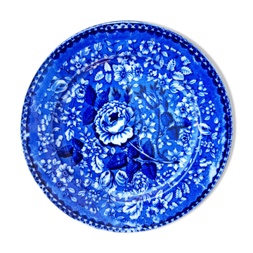 Old deep blue plate Villeroy &,Boch