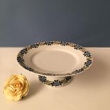 Limoges porcelain cake display with stylized floral motifs