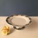 Limoges porcelain cake display with stylized floral motifs