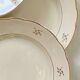 6 flat earthenware plates in beige and gold Villeroy Boch ACC-7227