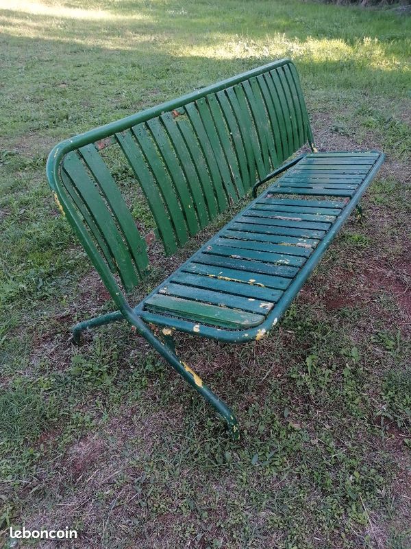 Folding bench 1950s René Malaval