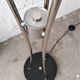 Large lamp on foot / Lamplamp flowers stainless and chrome / Vintage 1960 - 1970