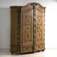 Antique baroque wardrobe painted in pine – Austro-Hungarian Empire, Year 1794