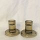 smoked glass candle holders
