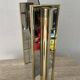 Hollywood Regency clock by Nufa Holland in brass 70s-80s