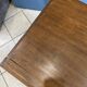 Desk with a large solid oak drawer from 1950, 78x58cm.