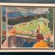 Swedish Oil on Panel – “Balcony View” by John Hedman