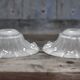 Pair of glass lampshades, glass bowl for suspension, globe for chandelier.