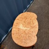 Chest of drawers old marquetry marble top style louis xvi