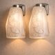 Pair of Art Deco wall sconces signed Hubens