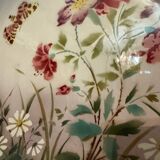 Grand plat fleuri Sarreguemines ancien