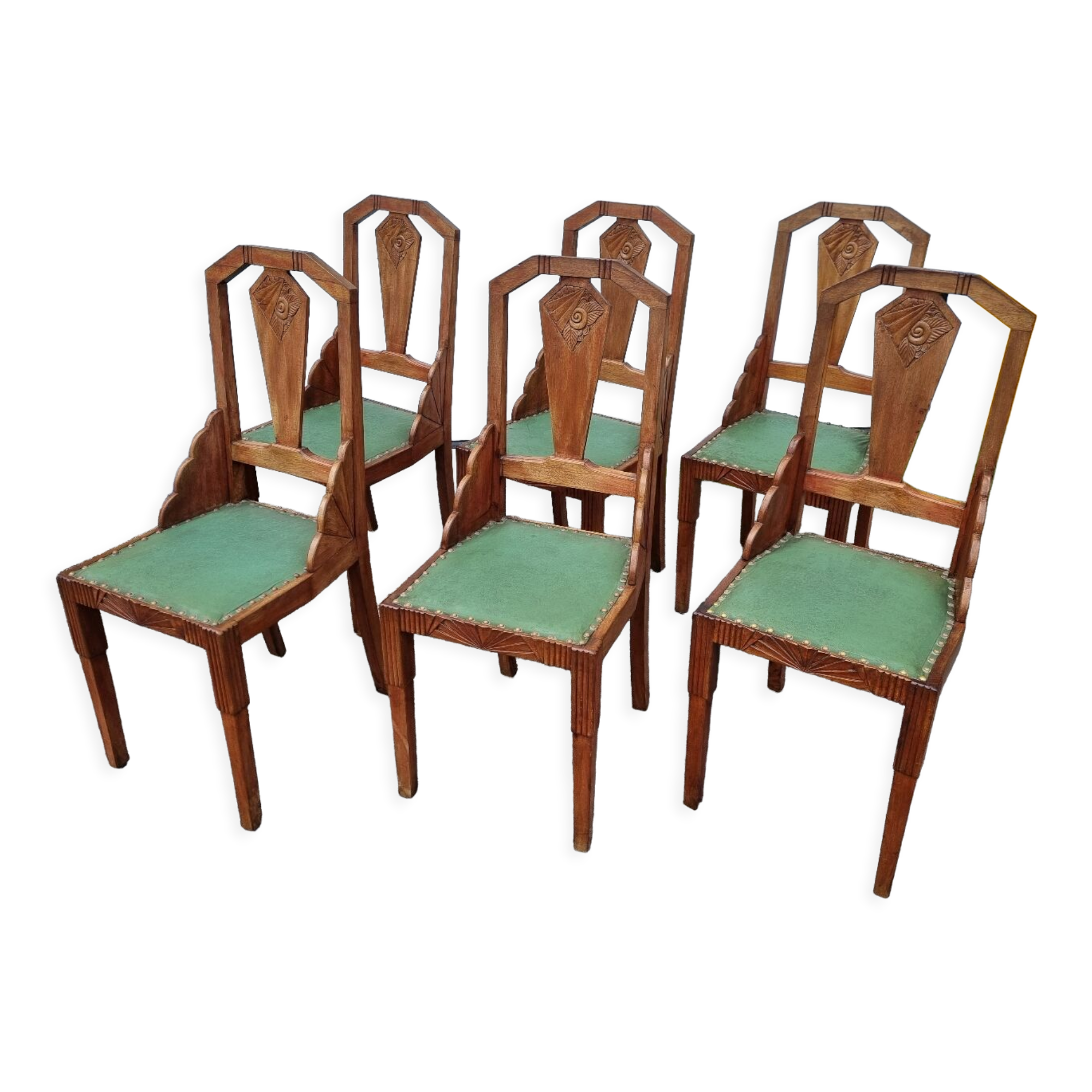 6 Art Nouveau chairs 1910