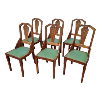6 Art Nouveau chairs 1910