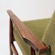Pair de fauteuils scandinave mid century bouclette verte
