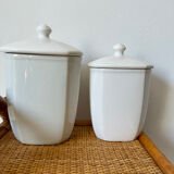 Duo of vintage spice jars