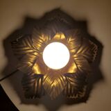 Masca style wall lamp in gilded metal
