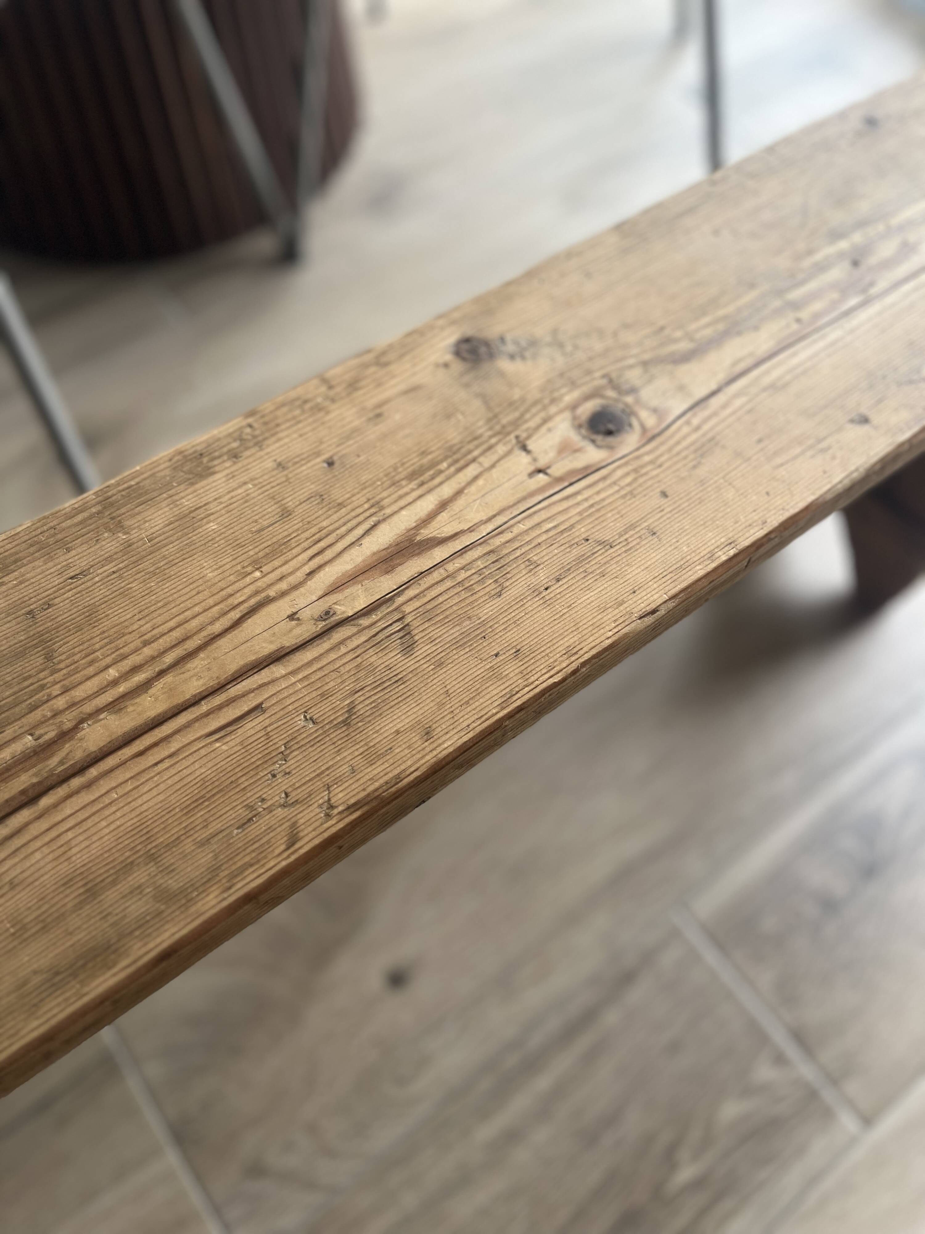 Wooden bench