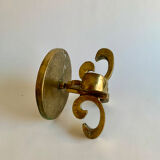 Brutalist bronze candleholder, 1970s