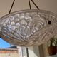 Art Deco molded glass pendant light
