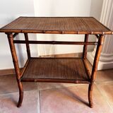 Bamboo and wicker table