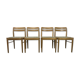 Oak dining chairs by Danish designer HW Klein for Bramin