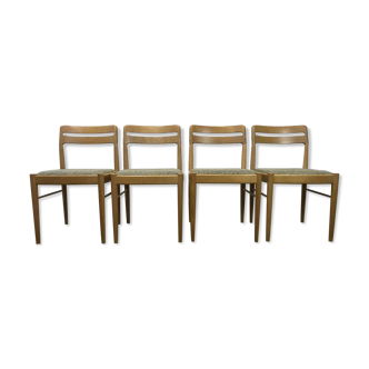 4x 60s 70s Oak dining chairs Danish design H.W Klein for Bramin