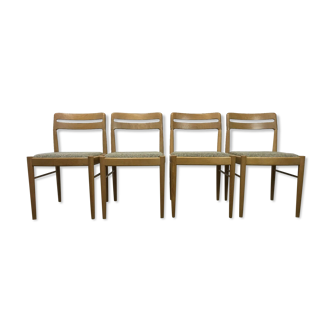 Chaises de salle à manger en chêne design danois H.W Klein pour Bramin