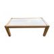 Travertine coffee table