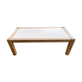 Travertine coffee table