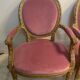 Pair of armchairs Louis XVI style Napoleon III