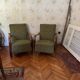Art Deco lounge chairs with curved wooden arms, 1930s, set of 2