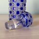 Baccarat crystal bottle model diamonds stoned blue