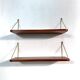 Set of two floating shelves, Danmark, 1960s