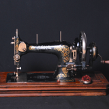 Hand crank sewing machine