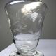 Small antique decanter in engraved Bohemian crystal, early 20th century.